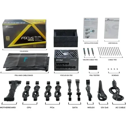 Блок живлення SeaSonic Prime PX-2200W (PRIME PX 2200-ATX31) - Фото 10 Блок живлення SeaSonic Prime PX-2200W (PRIME PX 2200-ATX31) - зображення 10