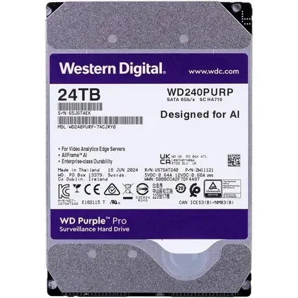 Жесткий диск WD Purple Pro 24 TB (WD240PURP) - изображение 3