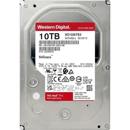 Жесткий диск WD Red Pro 10 TB (WD103KFBX) - Фото 3 Жесткий диск WD Red Pro 10 TB (WD103KFBX) - изображение 3