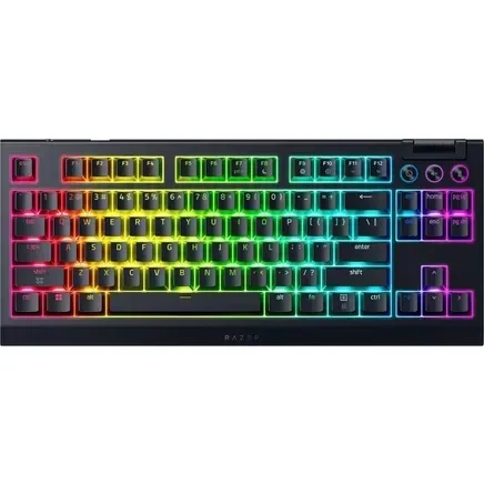 Клавиатура Razer BlackWidow V4 Low-Profile TKL Yellow switch (RZ03-05450100-R3M1) - Фото 1 Клавиатура Razer BlackWidow V4 Low-Profile TKL Yellow switch (RZ03-05450100-R3M1) - изображение 1