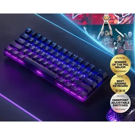 Клавіатура SteelSeries Apex Pro Mini Wireless (64842) - зображення 4