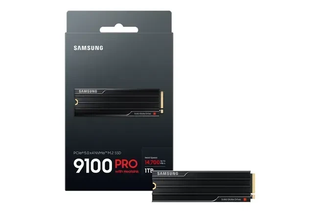 SSD-накопичувач Samsung 9100 PRO 1 TB with Heatsink (MZ-VAP1T0CW) - Фото 3 SSD-накопичувач Samsung 9100 PRO 1 TB with Heatsink (MZ-VAP1T0CW) - зображення 3