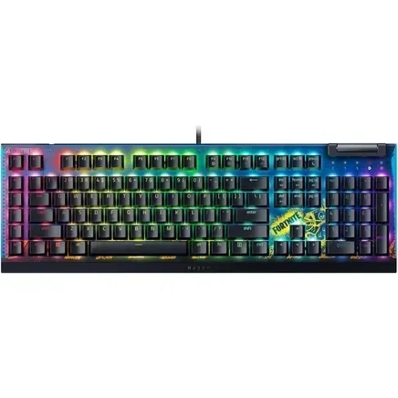 Клавиатура Razer BlackWidow V4 X Yellow Switch FORTNITE (RZ03-04703600-R3M1) - Фото 1 Клавиатура Razer BlackWidow V4 X Yellow Switch FORTNITE (RZ03-04703600-R3M1) - изображение 1