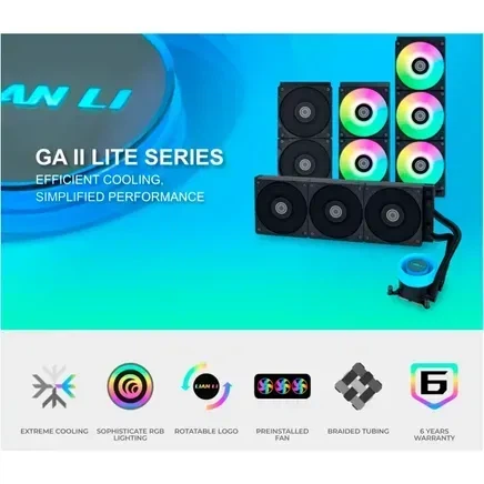 Система жидкостного охлаждения Lian Li Galahad II Lite 240P Black (G89.GA2L24PB.00) - изображение 3