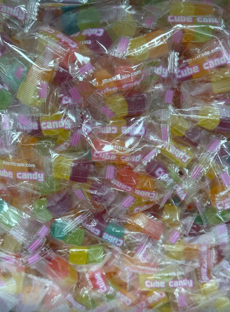 Конфеты CUBE CANDY леденцы ассорти вкусов круги апельсин виноград лимон клубника белый персик 1 кг - Фото 3 Конфеты CUBE CANDY леденцы ассорти вкусов круги апельсин виноград лимон клубника белый персик 1 кг - изображение 3