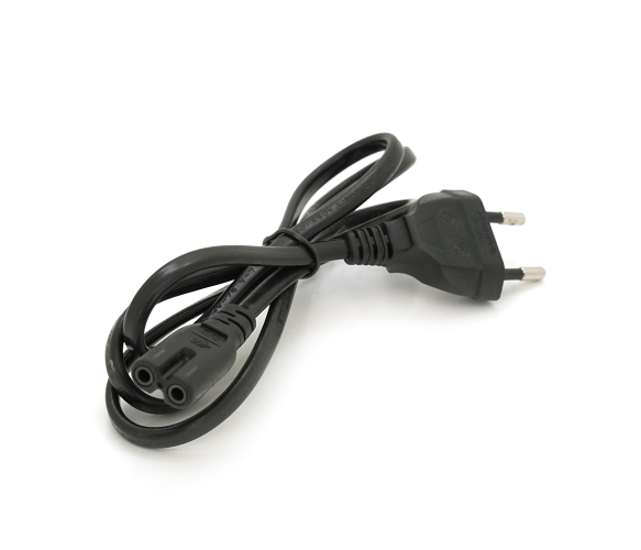 Кабель живлення 1.0m, 0.5mm, PC-184 - 2 CEE7 - 16-C7 2 pin (для побутової техніки), Black, OEM Q600 - Фото 1 Кабель живлення 1.0m, 0.5mm, PC-184 - 2 CEE7 - 16-C7 2 pin (для побутової техніки), Black, OEM Q600 - изображение 1