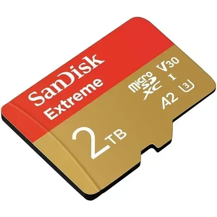 Карта памяти SanDisk 2 TB microSDXC U3 V30 A2 Extreme + Adapter SD (SDSQXAV-2T00-GN6MA) - Фото 3 Карта памяти SanDisk 2 TB microSDXC U3 V30 A2 Extreme + Adapter SD (SDSQXAV-2T00-GN6MA) - изображение 3