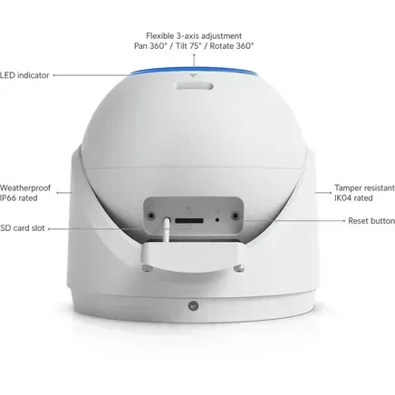 IP-камера Ubiquiti UniFi G6 Pro Turret (UVC-G6-PRO-TURRET-W) - зображення 10