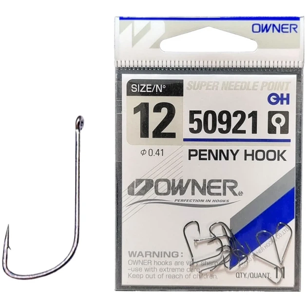Крючок Owner Penny Hook 50921 #14 (11 шт/уп) - Фото 1 Крючок Owner Penny Hook 50921 #14 (11 шт/уп) - изображение 1