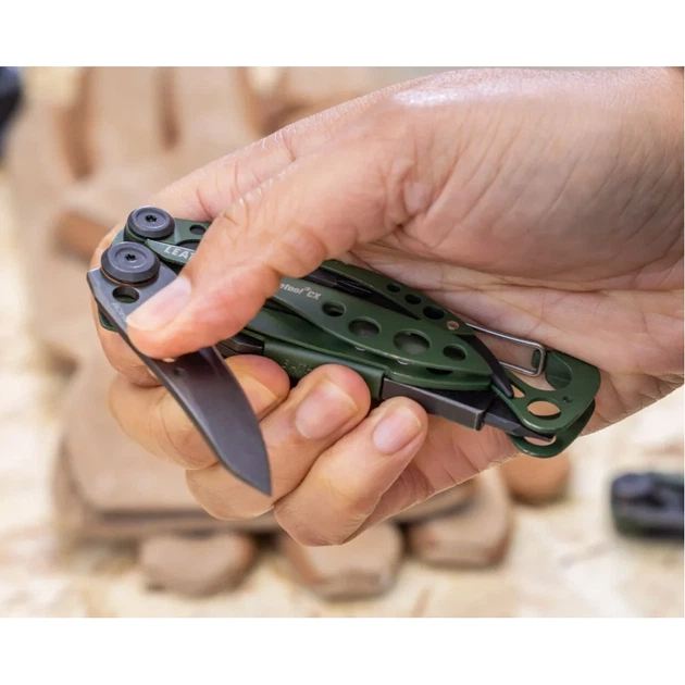 Мультитул Leatherman 833139 Skeletool CX OD Green - зображення 9