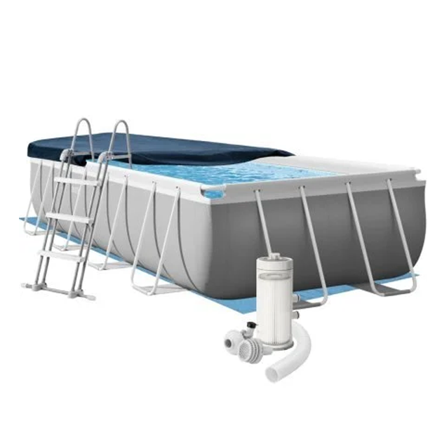 Каркасный бассейн Intex 26792 Бассейн 488х244х107 см Большой прямоугольный бассейн 10874 л для дачи сада и двора - изображение 7