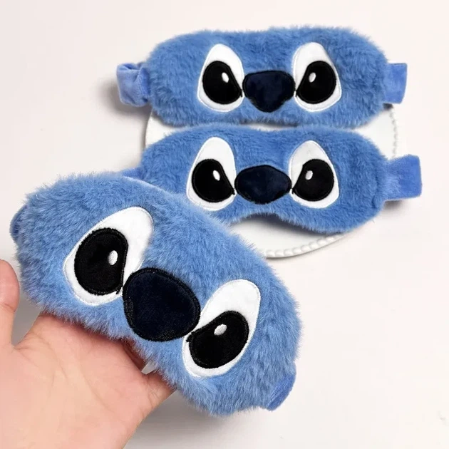 Маска для сна Stitch детская и женская — мягкая повязка на глаза для отдыха и путешествий - изображение 2