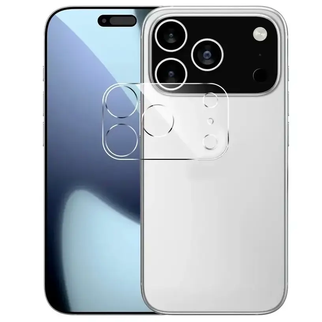 Защитное стекло Camera Glass для iPhone 17 Pro прочное стекло для защиты камеры от царапин и повреждений - Фото 2 Защитное стекло Camera Glass для iPhone 17 Pro прочное стекло для защиты камеры от царапин и повреждений - изображение 2