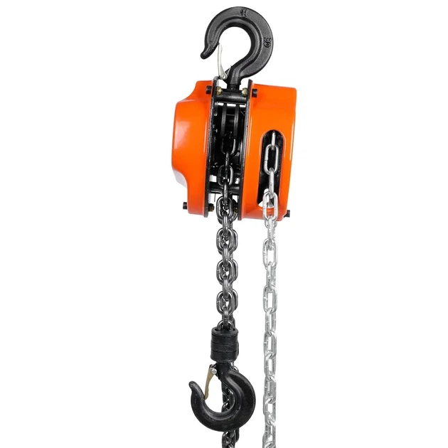 Ручний ланцюговий таль VEVOR HC1-6 / 1 т / 6 м / Orange Б/В k1 - зображення 5