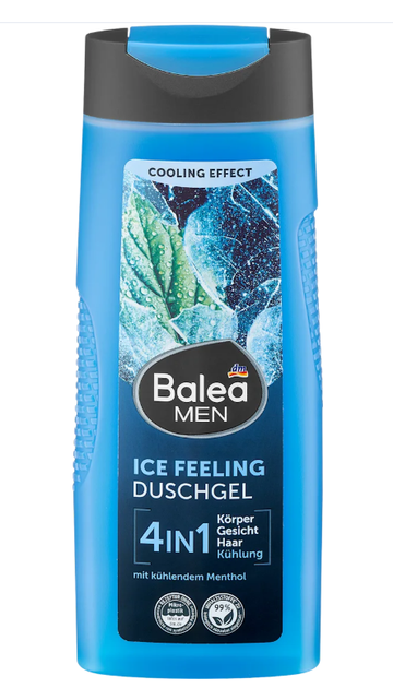Чоловічий гель для душу 4в1 Balea Men Ice feeling, 300 мл - Фото 1 Чоловічий гель для душу 4в1 Balea Men Ice feeling, 300 мл - изображение 1