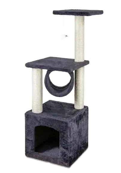 Когтеточка игровой комплекс 5 уровней для кошек до 5 кг серый HOBBY CAT KT3411 - изображение 7