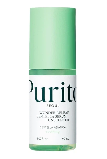 Заспокійлива сироватка з центелою без ефірних олій Purito Seoul Wonder Releaf Centella Serum Unscented 60 мл - Фото 1 Заспокійлива сироватка з центелою без ефірних олій Purito Seoul Wonder Releaf Centella Serum Unscented 60 мл - зображення 1