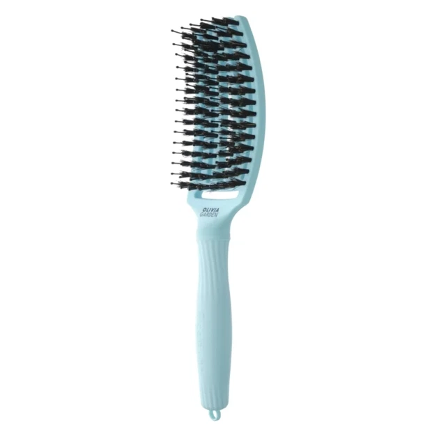 Щетка Finger Brush Care Iconic Boar & Nylon Blue Sky OLIVIA GARDEN - изображение 2