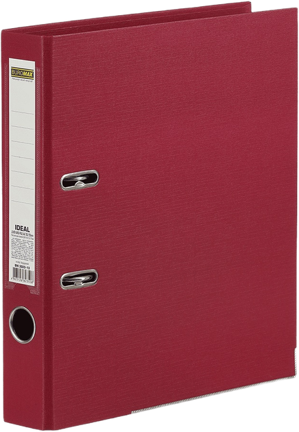 Папка-регистратор Buromax A4 Ideal 50 мм Двусторонняя Бордовая (BM.3020-13с) - Фото 1 Папка-регистратор Buromax A4 Ideal 50 мм Двусторонняя Бордовая (BM.3020-13с) - изображение 1