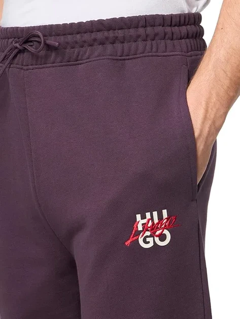 Мужские спортивные штаны Hugo р. XXL, бордовые - Фото 3 Мужские спортивные штаны Hugo р. XXL, бордовые - изображение 3