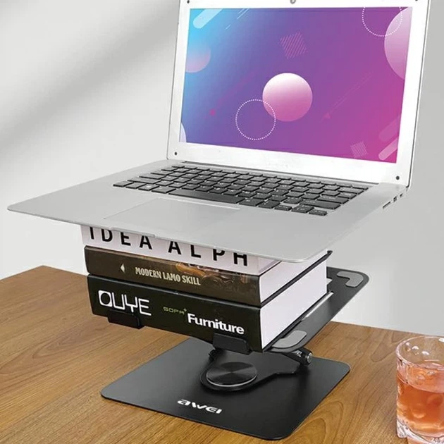 Підставка AWEI X46 для ноутбука до 16" Black (6954284004305) - зображення 8