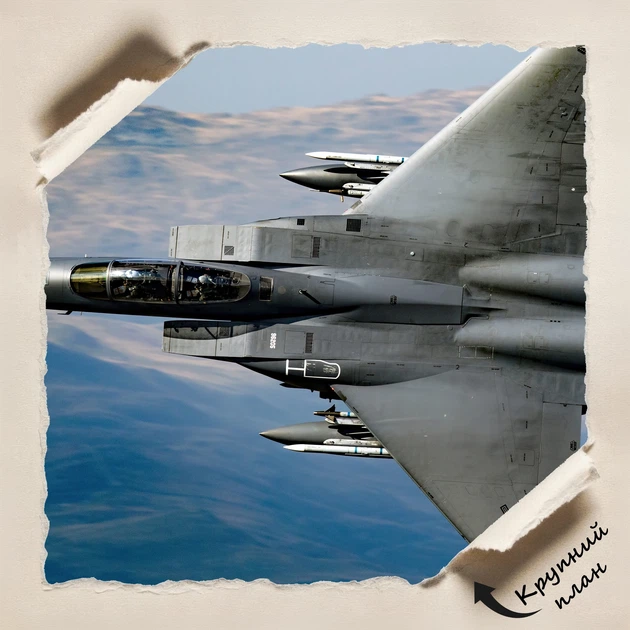 Постер Винищувач F-15 Eagle, військова авіація, A1 60×90 см (id6647) - зображення 4