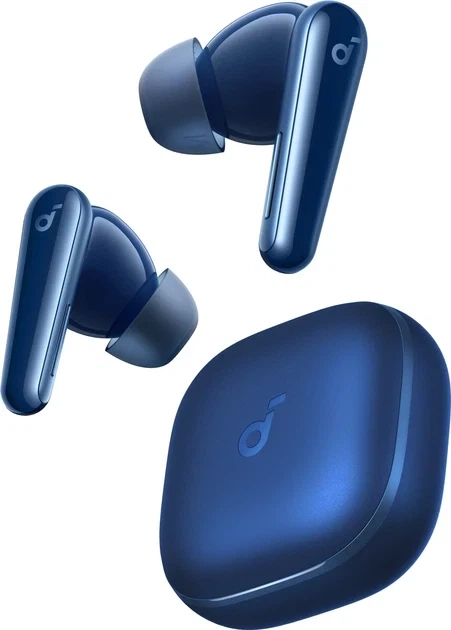 Бездротові навушники Anker Soundcore Liberty 5, Blue, ANC 3.0, Hi-Res, 48H, IP55, Dolby audio, Multipoint, LDAC, Bluetooth 5.4 - зображення 5
