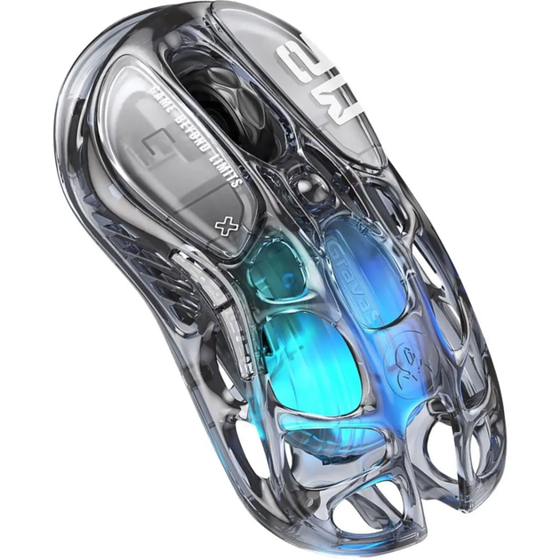 Ігрова миша GravaStar Mercury M2 Transparent Black - зображення 2
