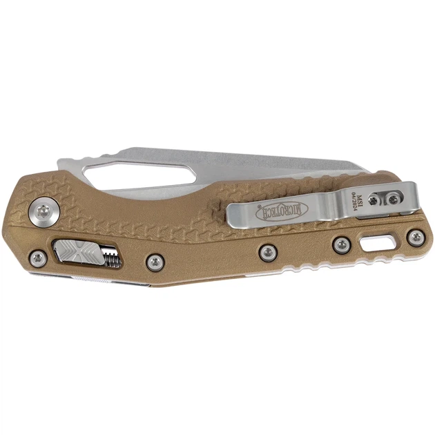Нож Microtech MSI Stonewash PS Tri-Grip Polymer Dark Earth - изображение 4
