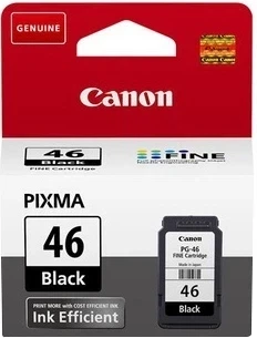 Картридж Canon PG-46 Black (9059B001) оригинальный для струйных принтеров Кенон E404/E464 - Фото 1 Картридж Canon PG-46 Black (9059B001) оригинальный для струйных принтеров Кенон E404/E464 - изображение 1