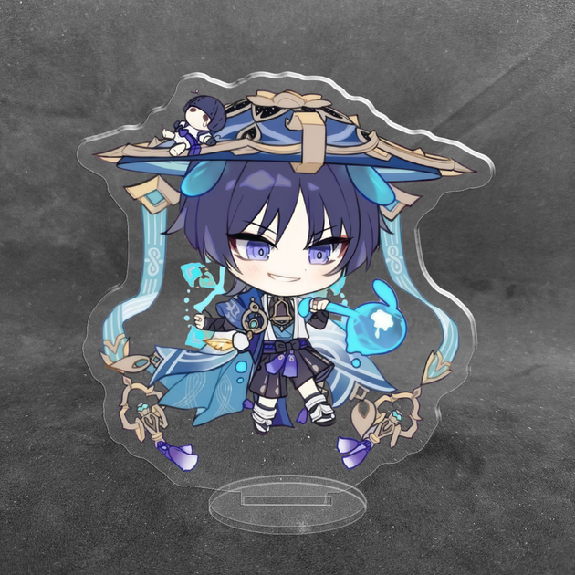 Акриловая коллекционная фигурка Chibi Геншин Импакт - Genshin Impact (Странник Скарамучча) 2 10 см - Фото 2 Акриловая коллекционная фигурка Chibi Геншин Импакт - Genshin Impact (Странник Скарамучча) 2 10 см - изображение 2