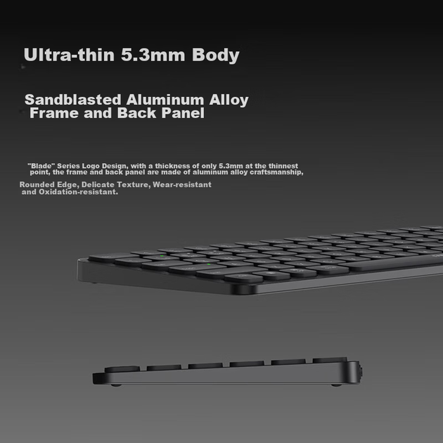 Комплект беспроводной Rapoo 9350S Wireless/Bluetooth Dark Gray - изображение 10