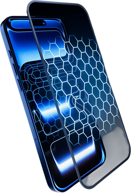 Захисне скло SBS Full Cover Anti Blue Light Glass with Eyesafe CPF60 technology для Apple iPhone 17 Pro Max/16 Pro Max (TEAPPLEYESIP1769) - зображення 3