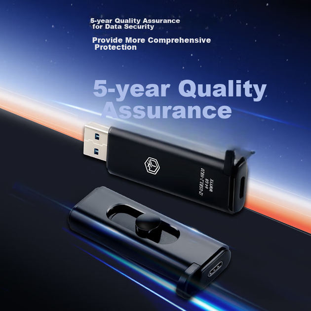 Оригінальний флеш-накопичувач JD Dual-Head USB 3.2 USB-A/C високошвидкісний, 256 ГБ, швидкість читання до 150 МБ/с, компактний портативний металевий USB-накопичувач для телефонів та планшетів IPhone15 - зображення 10