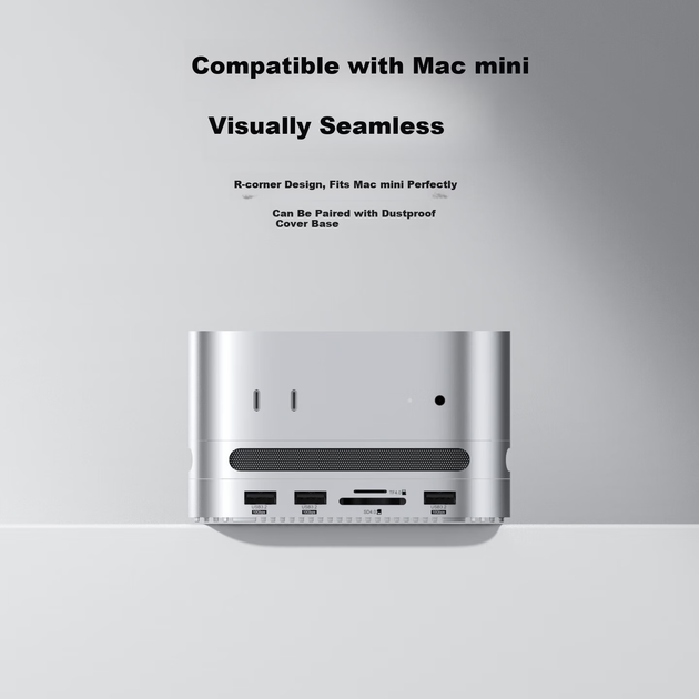 Док-станція Hagibis Macmini M4 для жорсткого диска, корпус USB4, розширення 40 Гбіт/с, міні-хост Thunderbolt 4/5, інтерфейс, настільна підставка, аксесуар - зображення 7