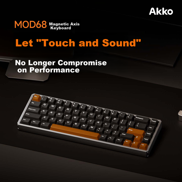 Клавиатура магнитная проводная Akko MOD68 Aluminum RT Magnetic