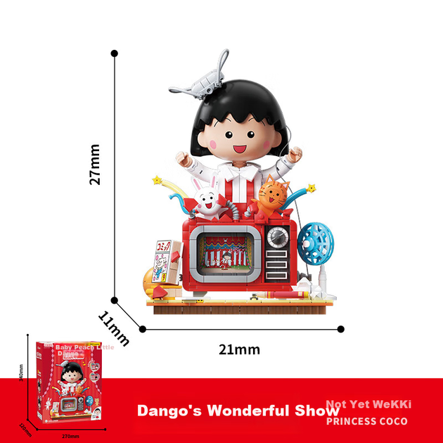 Конструктор Weiji Chibi Maruko-chan Телевизор в бассейне с шариками - изображение 2