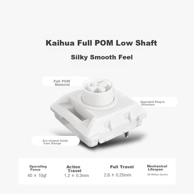 Клавиатура беспроводная JD K3 Ultra Kailh Choc Low Profile Red Wireless/Bluetooth/USB Небесно-голубой Белый - изображение 8