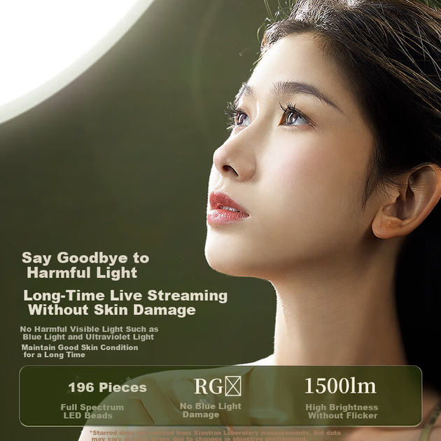 Meiyibo Moonlight Live Fill Light — портативный напольный светильник для профессиональной студии, обеспечивающий мягкий свет, идеально подходит для стриминга, фотосъемки и создания эстетичного освещения. - изображение 6