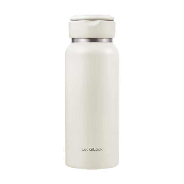 Бутылка LOCK&LOCK Fresh and Eco-Friendly термос портативная для горячей/холодной воды, 650мл, слоновая кость - изображение 12
