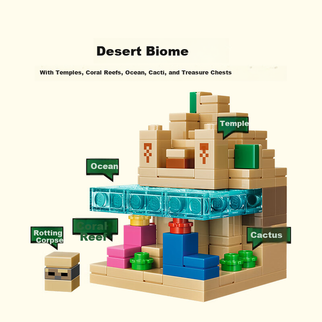 Конструктор LEGO Minecraft Набор мини-биомов 797 деталей (21589) - Фото 8 Конструктор LEGO Minecraft Набор мини-биомов 797 деталей (21589) - изображение 8