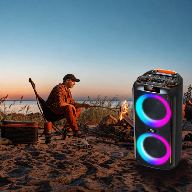 Колонка с микрофоном Sing-e ZQS8263 караоке колонка портативная Bluetooth колонка 50W беспроводная колонка с микрофоном - Фото 6 Колонка с микрофоном Sing-e ZQS8263 караоке колонка портативная Bluetooth колонка 50W беспроводная колонка с микрофоном - изображение 6