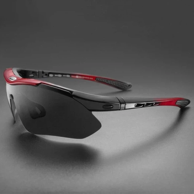 Окуляри велосипедні Rockbros 10001 Black-Red (Rockbros-10001) - зображення 7
