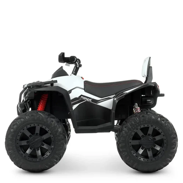Детский квадроцикл электромобиль Bambi на аккумуляторе M 4795EBLR-1 белый - Фото 3 Детский квадроцикл электромобиль Bambi на аккумуляторе M 4795EBLR-1 белый - изображение 3