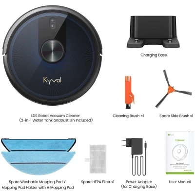 Робот пілосос Kyvol Cybovac L30 Lidar/210ml+210ml/2600 mA/2500 pa/Google Assistant,Amazon Alexa - изображение 7