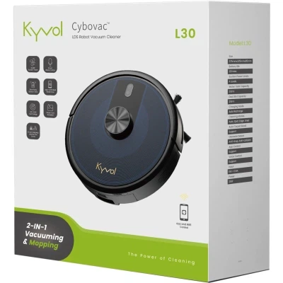 Робот пілосос Kyvol Cybovac L30 Lidar/210ml+210ml/2600 mA/2500 pa/Google Assistant,Amazon Alexa - изображение 8