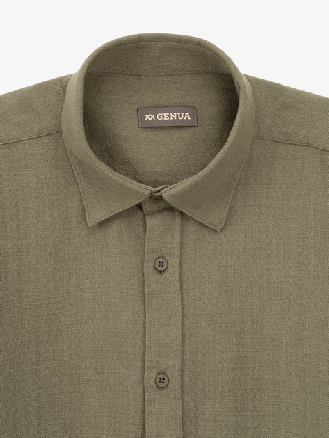 Сорочка однотонна чоловіча GENUA G01218-0009 3XL Зелений shop (2000999635083) - Фото 2 Сорочка однотонна чоловіча GENUA G01218-0009 3XL Зелений shop (2000999635083) - зображення 2