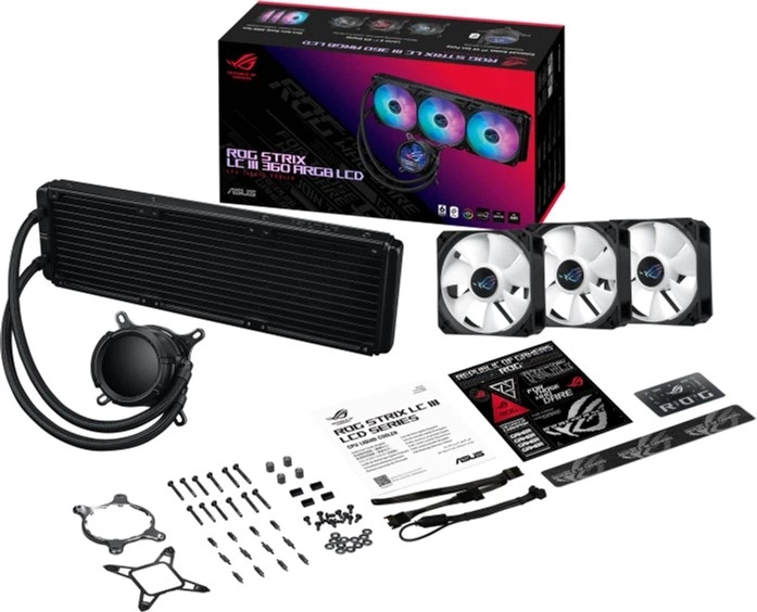Система водяного охолодження Asus ROG Strix LC III 360 ARGB LCD (90RC00W1-M0UAY0) - изображение 2