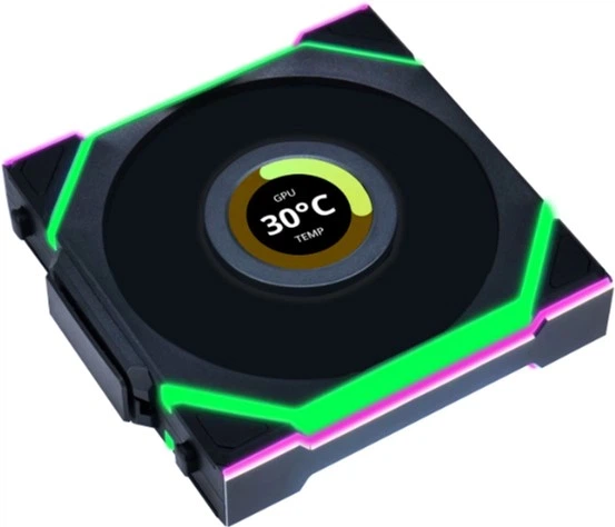 Вентилятор Lian Li UNI Fan SL Wireless LCD 120-3 Black (G99.12SLLCD1W3B.00) - изображение 5