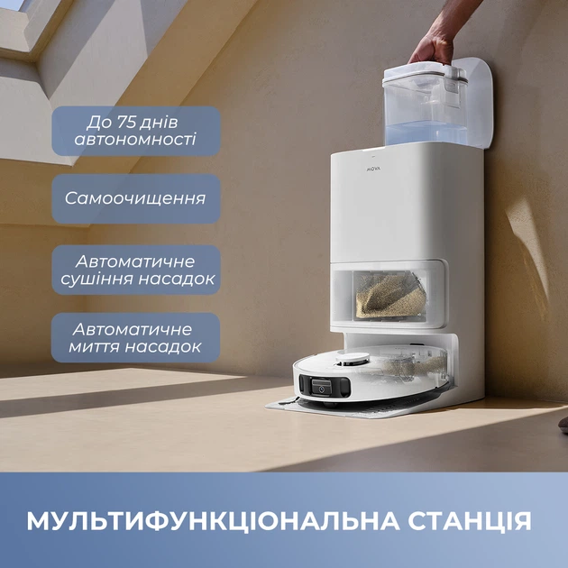 Робот-пилосос Mova E40 ULTRA (RLE21SE) - Фото 6 Робот-пилосос Mova E40 ULTRA (RLE21SE) - зображення 6